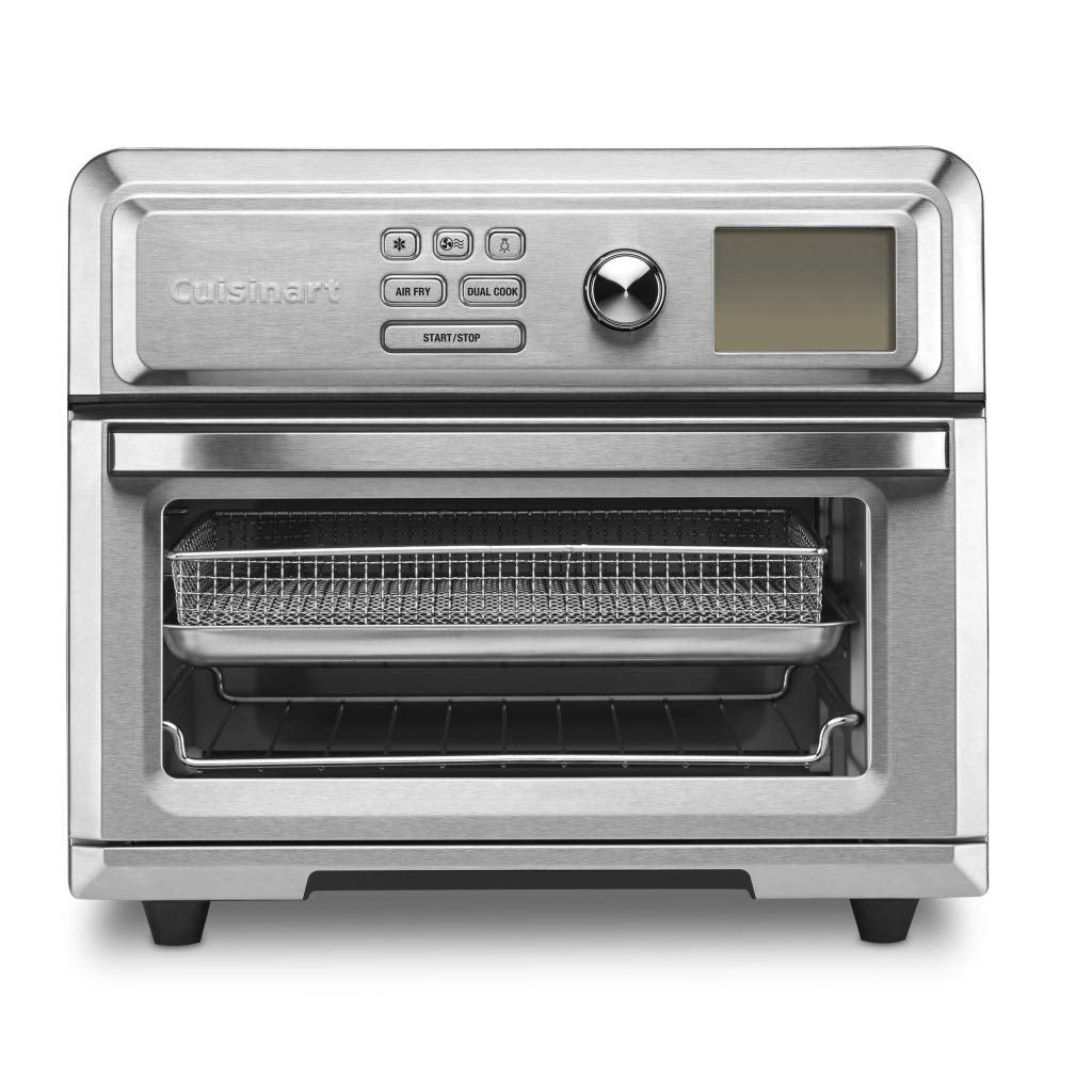 Dluxe Ave. Air Fryer Toaster Oven Digital Display /1800 Watt Adjustable Temperature and Controls (Stainless Steel)