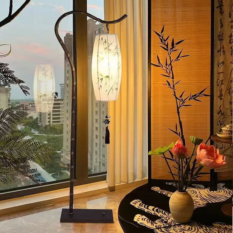 Chinese Retro Floor Lamp LED Standing Light