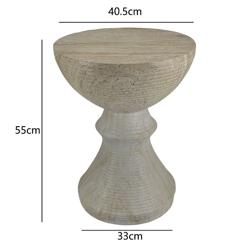 Artistic Rubber Wood Side Table