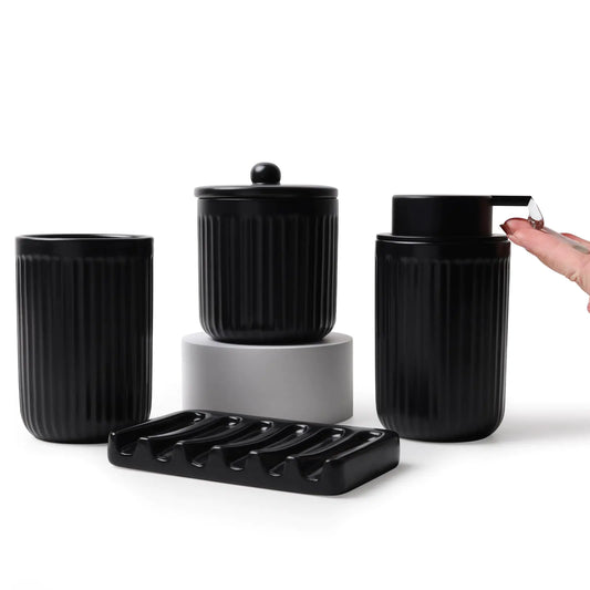 Dluxe Ave. Bosilun Life Ceramic Bathroom Accessories Set