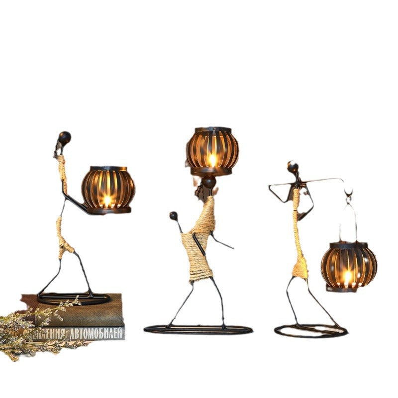 Creative Iron Candle Holder