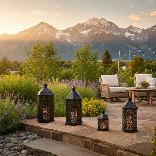 Retro Moroccan LED Lantern for Home Decor