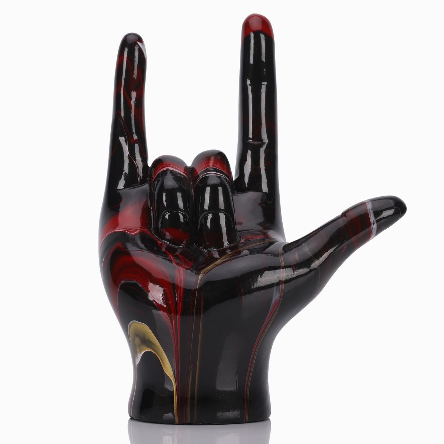 Dluxe Ave. Resin Sculpture/ Black Red