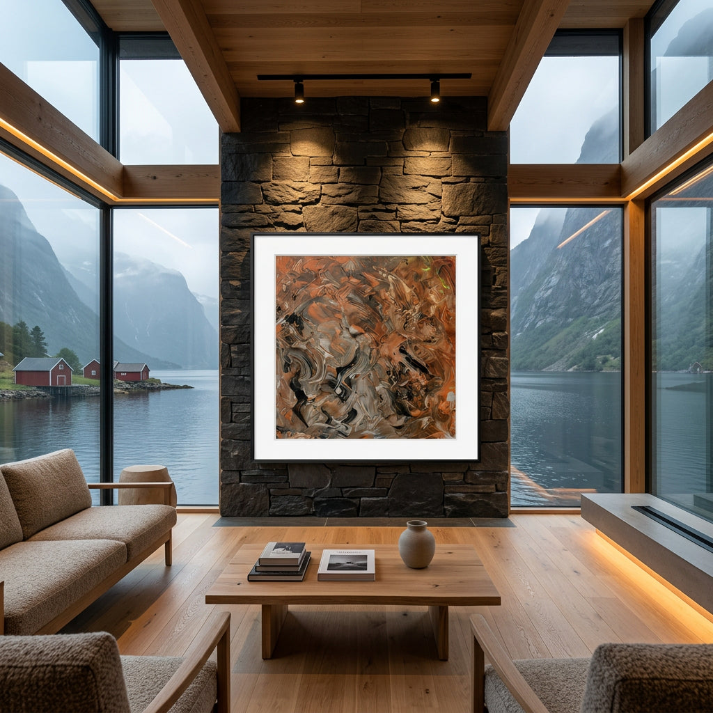 Dluxe Ave. Abstract Canvas Wall Art Painting