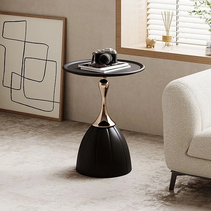 Simple Modern Iron Cream-Style Side Table for Living Room Bedroom
