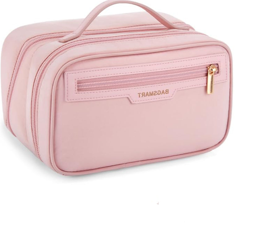 Dluxe Ave. Cosmetic Bag Organizer/ Travel Essentials/ Toiletries/ Pink