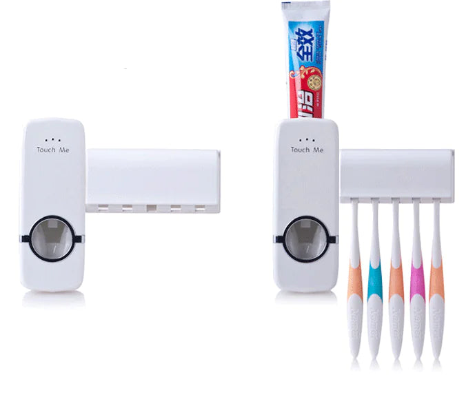 Dluxe Ave. Toothpaste Dispenser and Toothbrush Holder Set