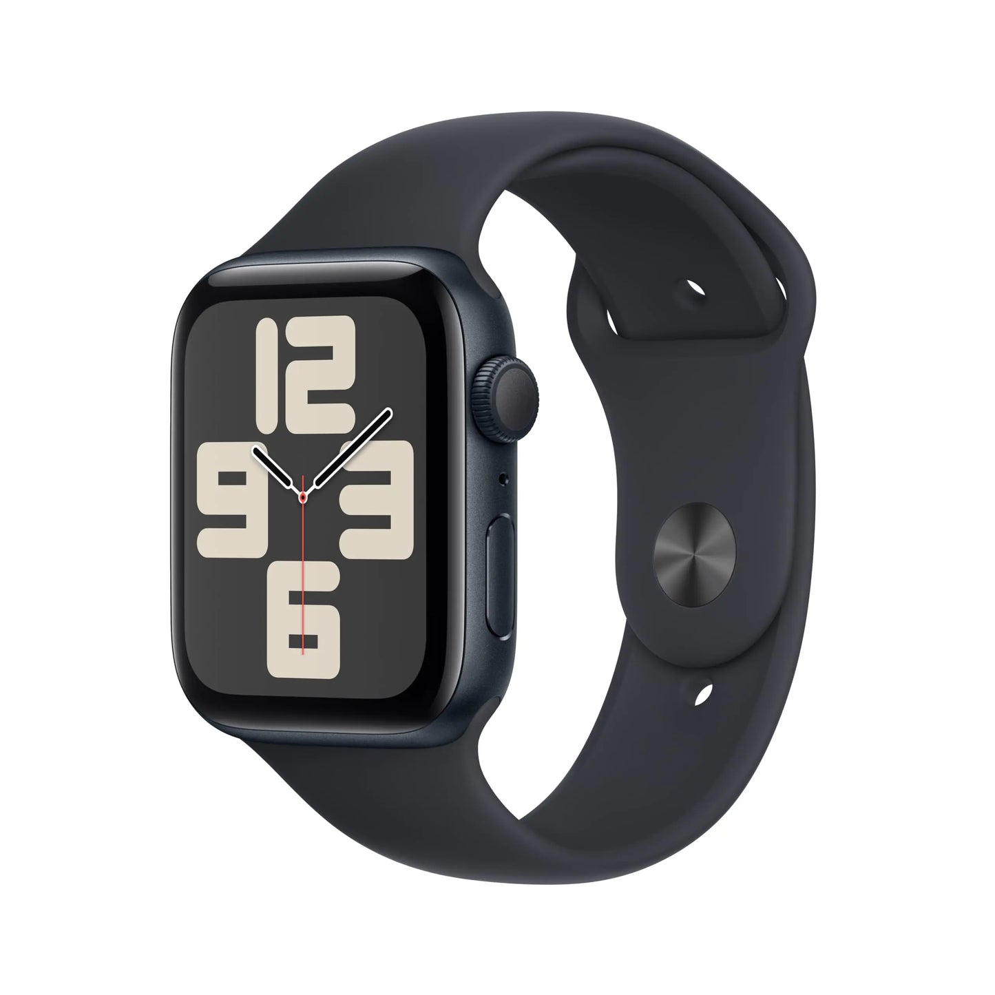 Dluxe Ave. Apple Watch SE (2nd Gen) [GPS 44mm] Smartwatch with Midnight Aluminum Case with Midnight Sport Band M/L (Renewed)