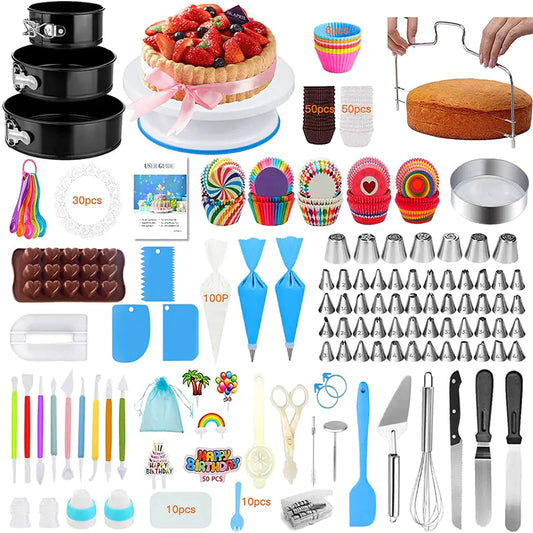 Dluxe Ave. 507-Piece Cake Decorating Set with Tools and Bags