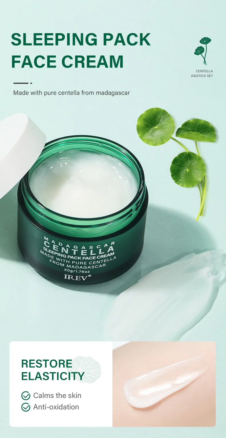 Dluxe Ave. Private Label Skin Repair Centella Skin Care Kit Soothes Acne Face Care Centella Asiatica Extract Natural Facial Skin Care Set