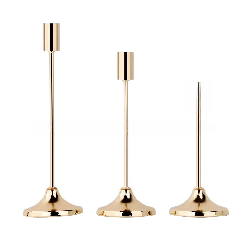 European Style Metal Candle Holders Set