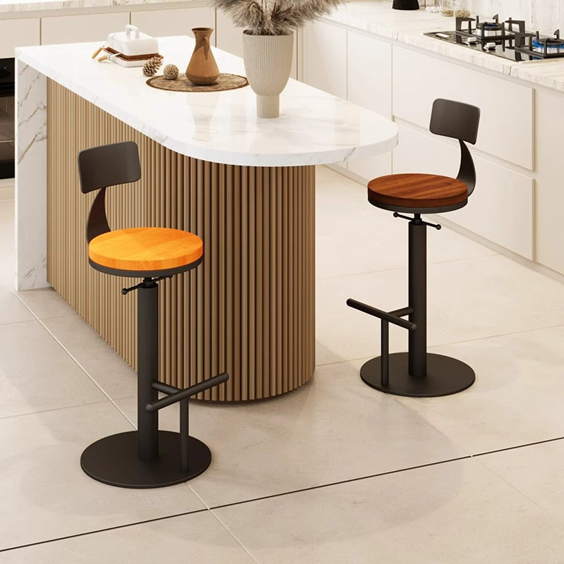 Adjustable Height Swivel Bar Stool