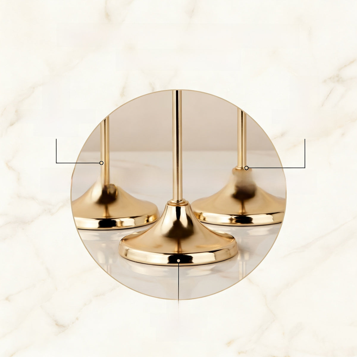 European Style Metal Candle Holders Set