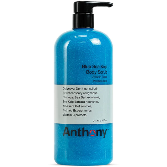 Dluxe Ave. Anthony Exfoliating Body Scrub Sea Salt Vitamin C & Aloe Vera, Body Wash 32 Fl Oz