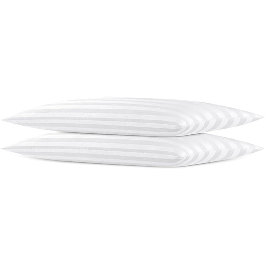 Dluxe Ave. ( STANDARD ) Low Pillows, Set of 2,  { THIN/ SOFT/ FLAT} 20x26