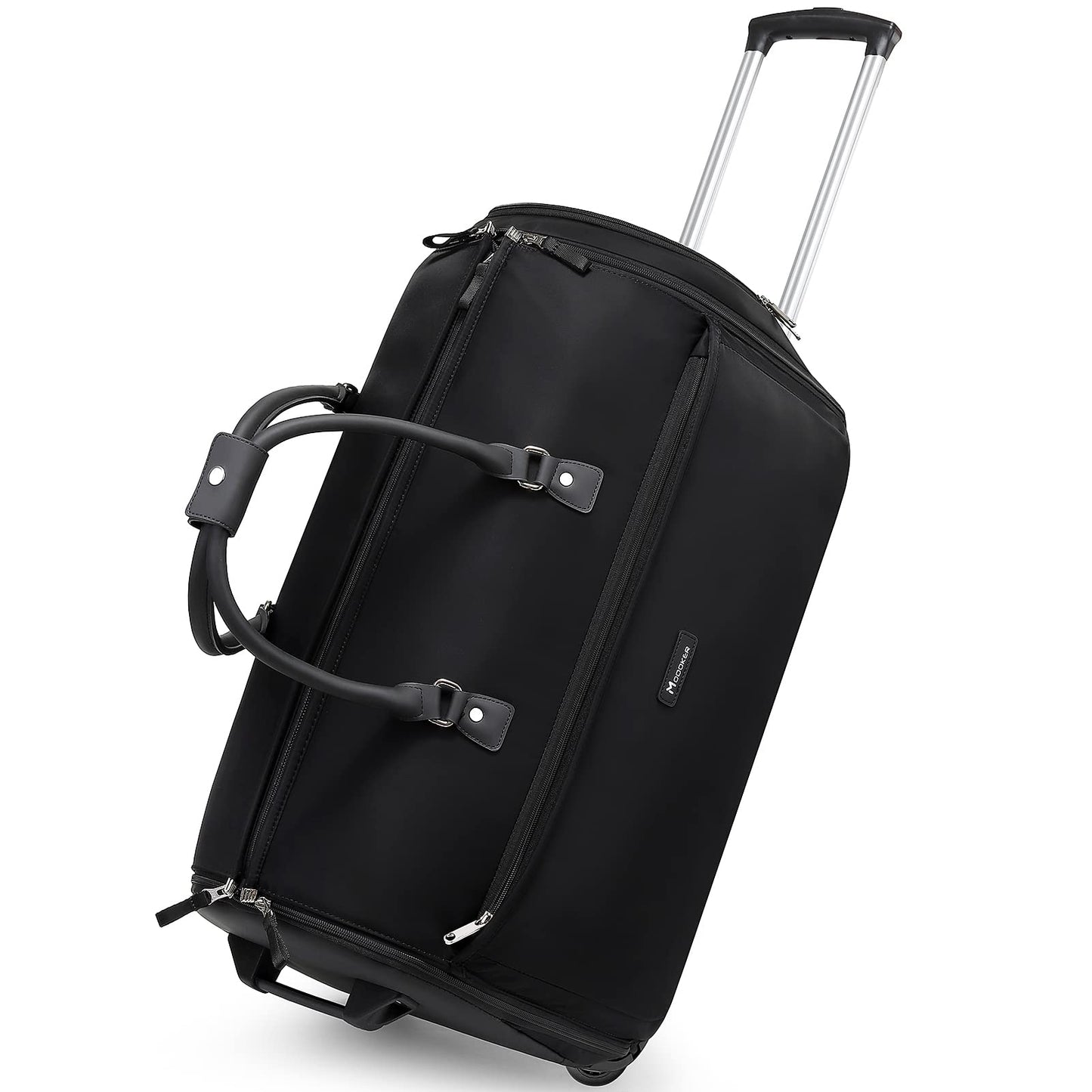 Dluxe Ave. Large Garment Duffle Bag with Wheels/ 3 in 1 Garment Suit Luggage/ Black