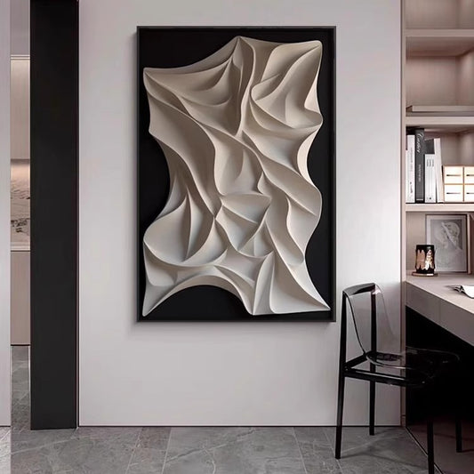 Minimalist Abstract Wall Art with Aluminum Frame