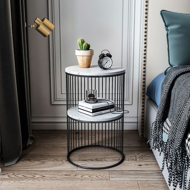 Nordic Marble Top Metal Side Table