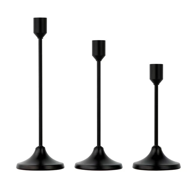 European-style metal candle holder