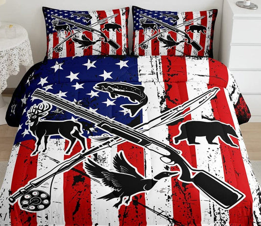 Dluxe Ave. ( FULL ) 3 PCS Comforter Bedding Sets