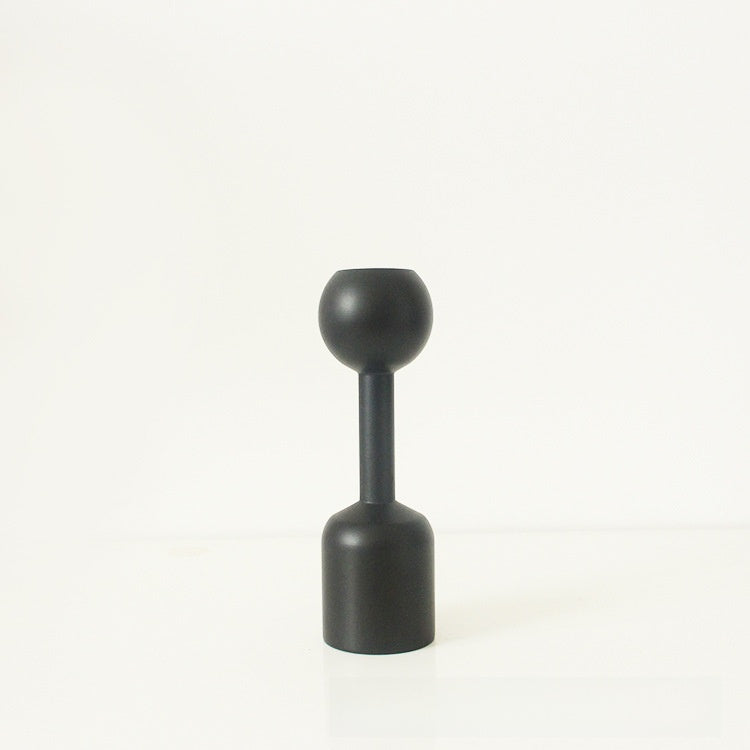 Wooden candle holder