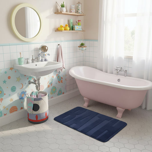 Dluxe Ave. Memory Foam Washable Bath Rug/ Soft & Non-Slip