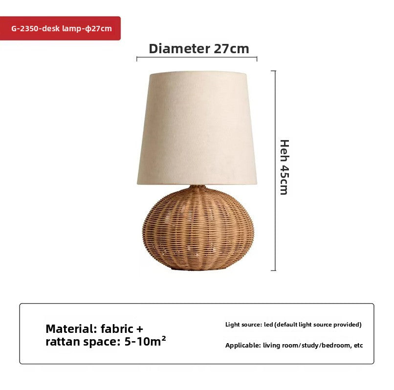 Dluxe Ave. Wabi-Sabi Style Bedside Table Lamp