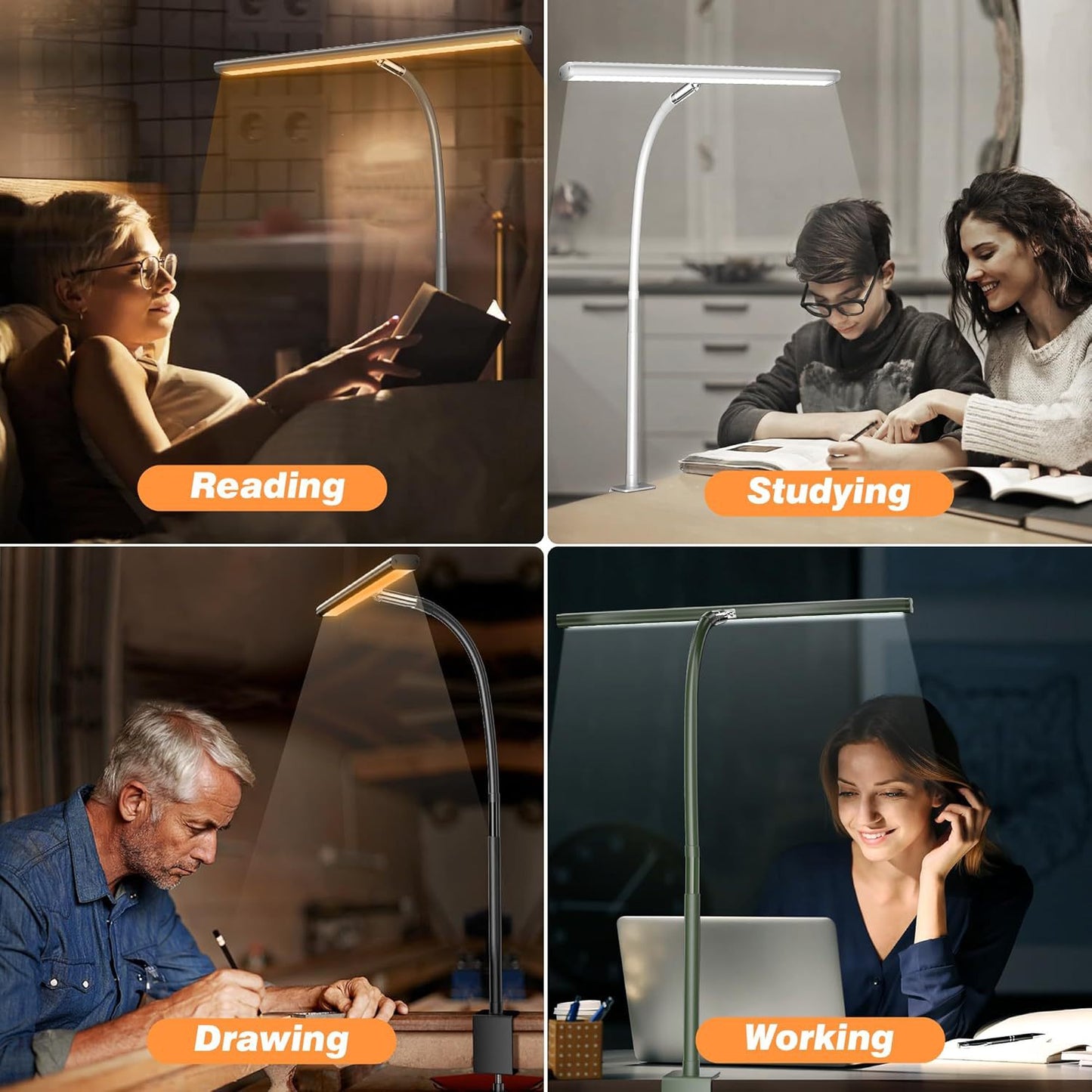LED Full-Spectrum Eye Protection, Desk Lamp