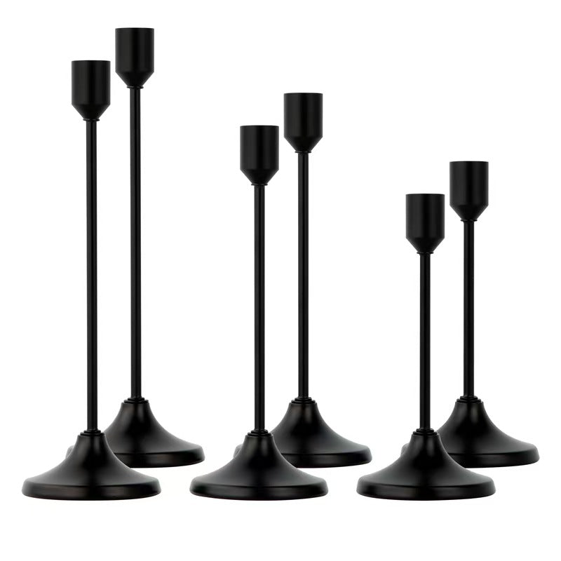 European-style metal candle holder