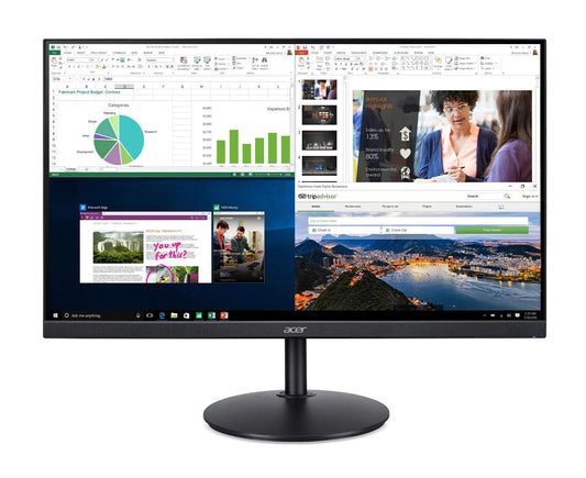 Dluxe Ave. Acer CB242Y bir 23.8" Full HD (1920 x 1080) IPS Zero Frame Home Office Monitor