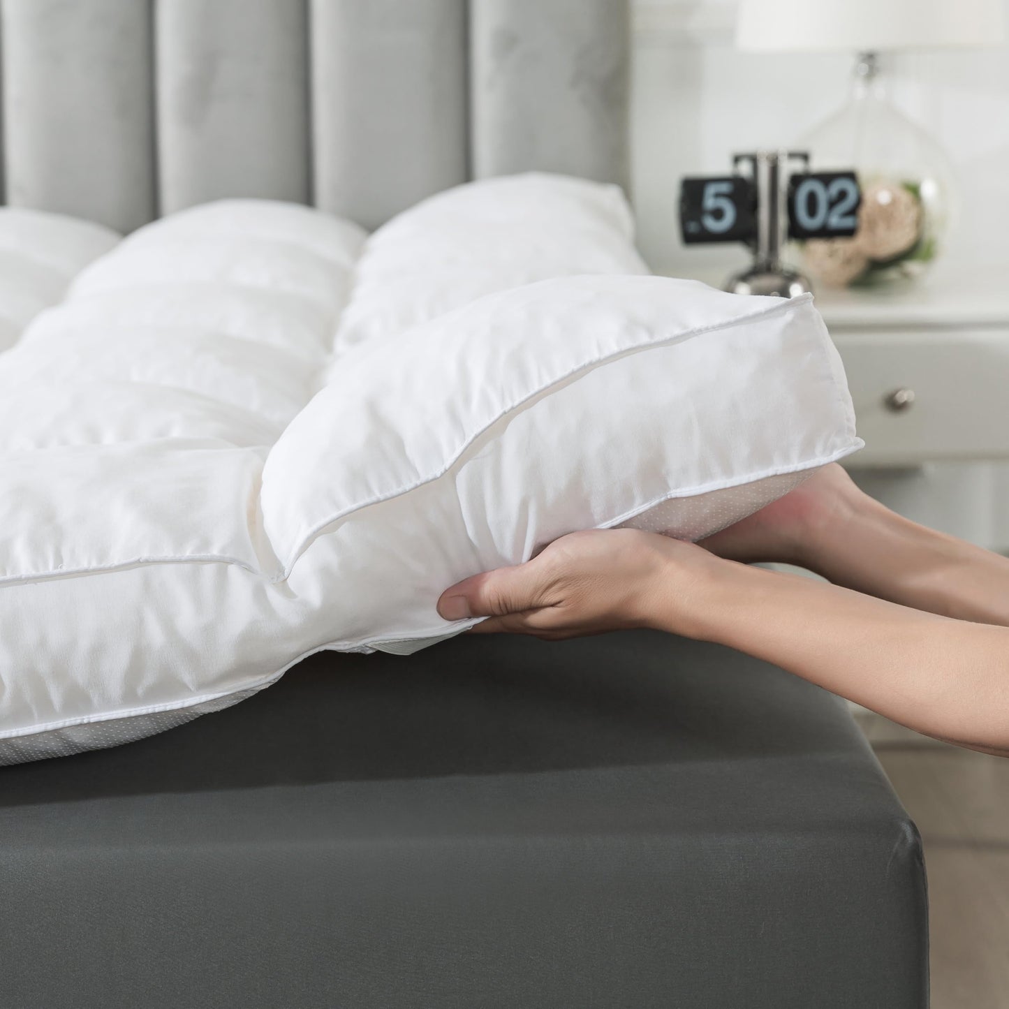 Dluxe Ave. ( KING ) 3 Inch Memory Foam Mattress Topper, 78x80in