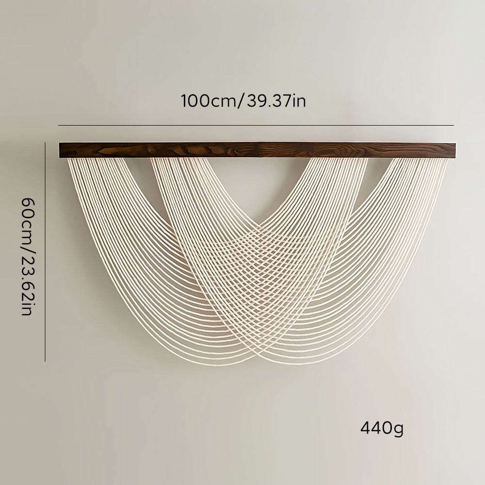 Hand-Woven Cotton Rope Tapestry Wall Decor