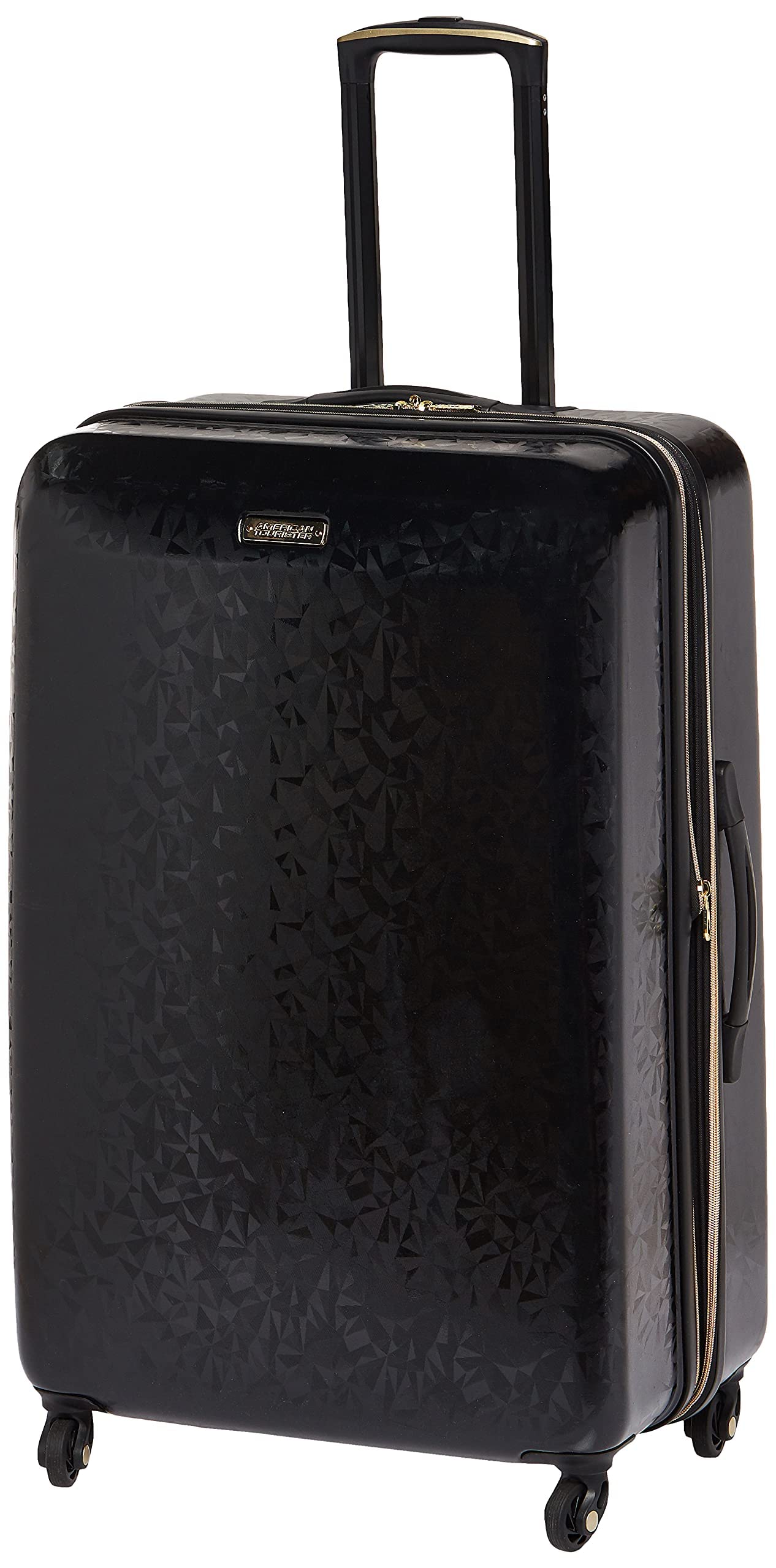 Dluxe Ave. Belle Voyage Hardside Luggage with Spinner Wheels/ (Black Checked)/Large 28-Inch