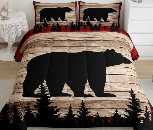 Dluxe Ave. 9 ( QUEEN ) 3 Pcs Comforter Set, Brown