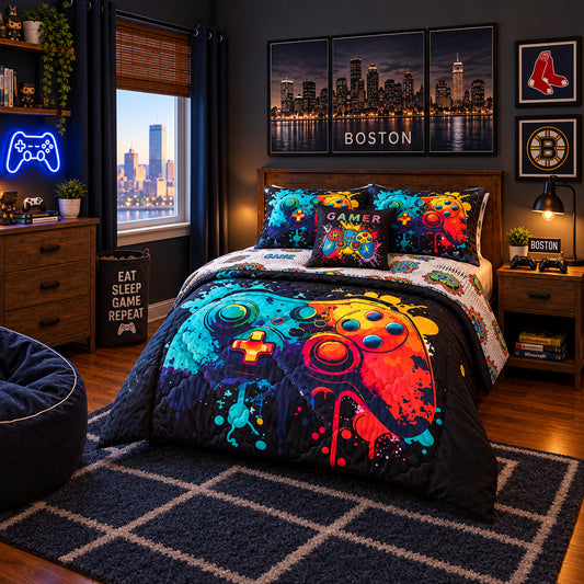 Dluxe Ave. (FULL) 6 Pcs. Comforter Sets/ Multi- Color