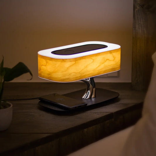 Dluxe Ave. Tree Light Bluetooth Speaker Lamp with Wireless Charger