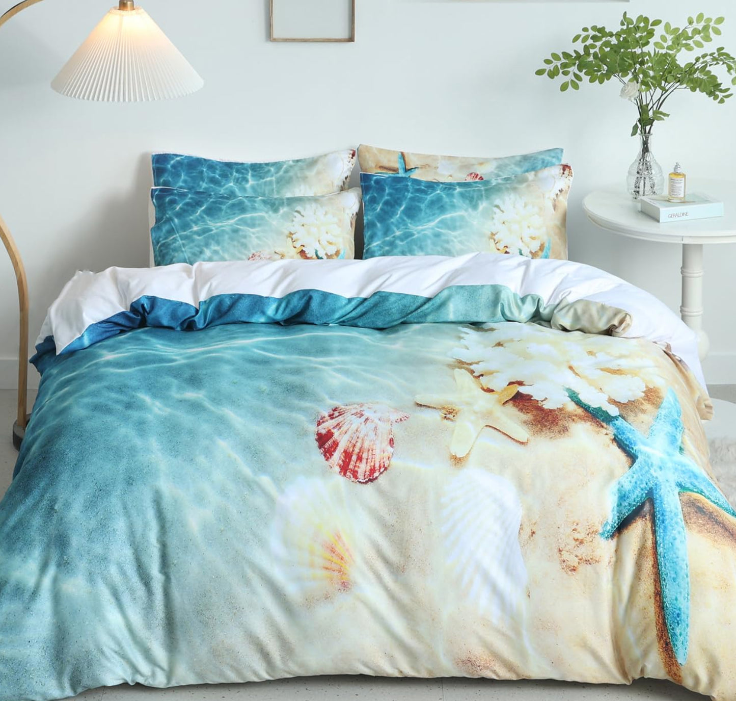 Dluxe Ave. ( QUEEN ) 3 Pcs { DUVET COVER} Bedding set