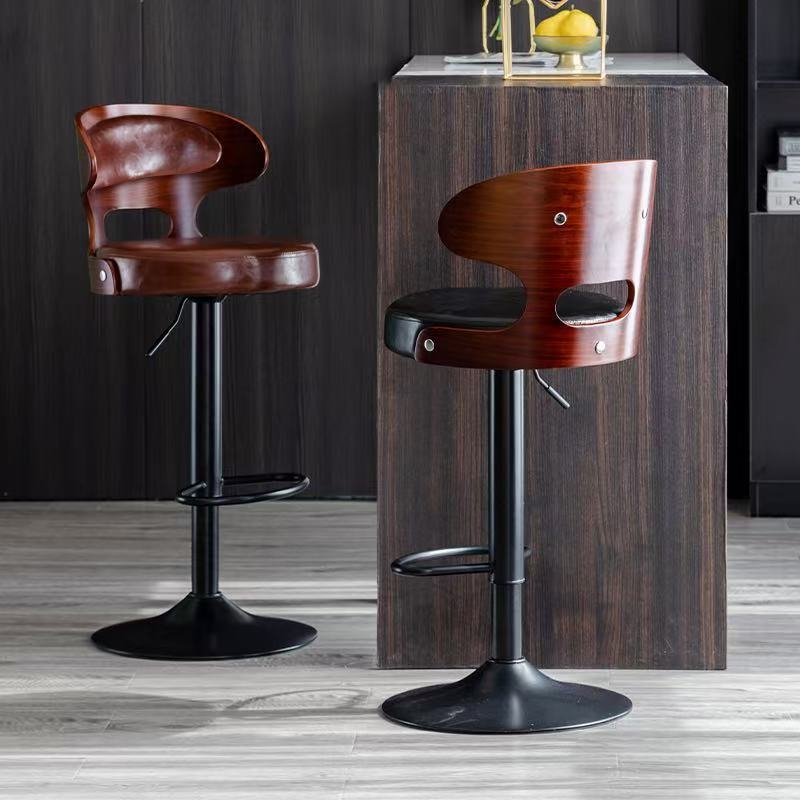 Front desk cash register high stool
