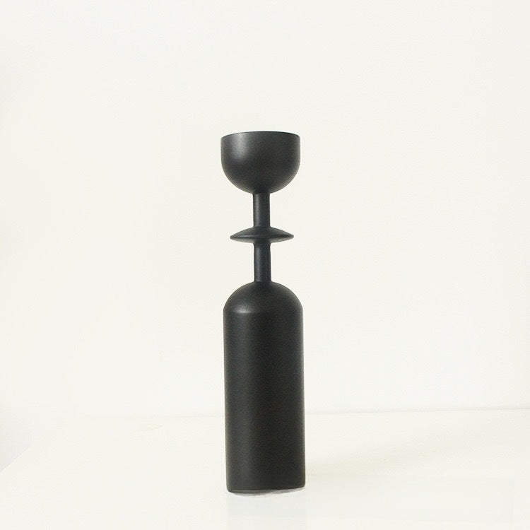 Wooden candle holder