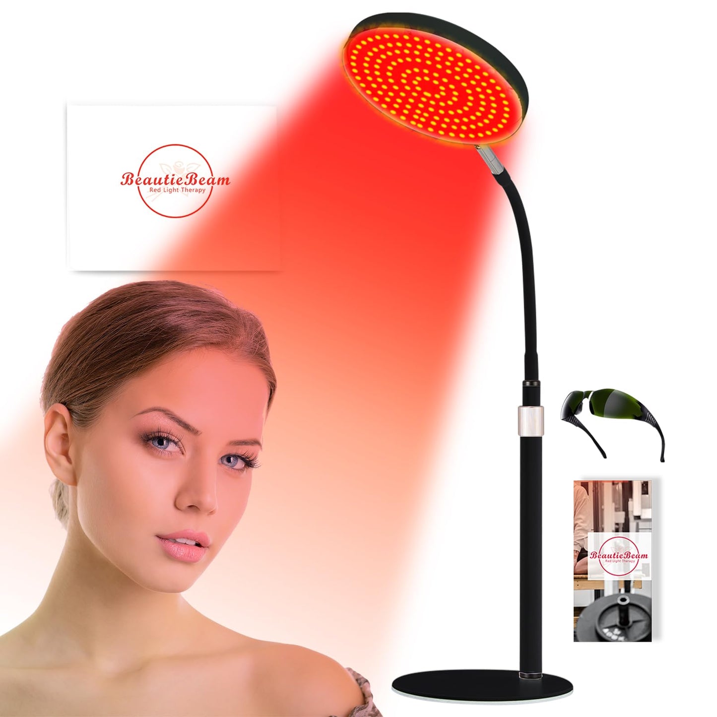 Dluxe Ave.  Red Light Therapy for Face/ 3 in 1 LED Chip/ 590+660+940nm-infrared Light