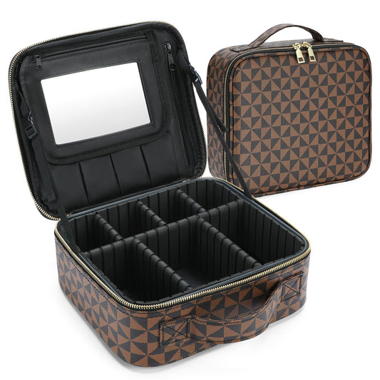 Dluxe Ave. Travel Makeup Storage Bag with Dividers