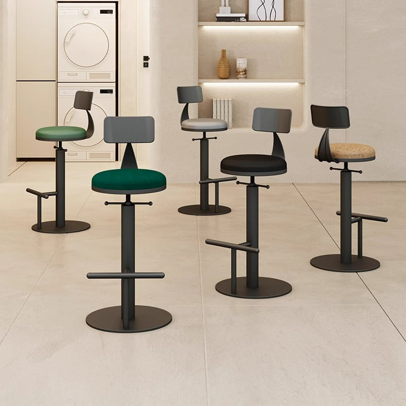 Adjustable Height Swivel Bar Stool