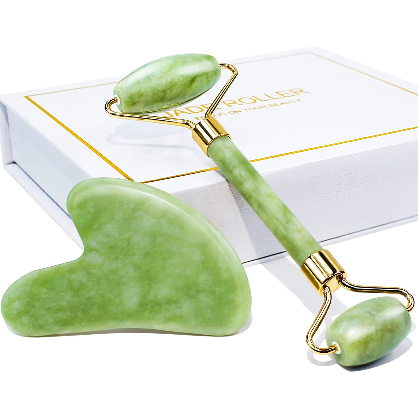 Dluxe Ave. Jade Roller & Gua Sha Gift Box