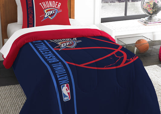 Dluxe Ave. ( TWIN ) 2 Pcs NBA  Comforter and Sham Set