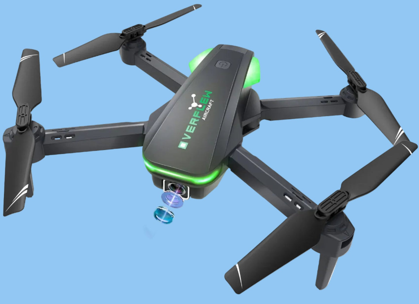 Drone with 1080P Camera for Beginners and Kids Foldable Remote Control Quadcopter with Voice Control Gestures Selfie Altitude Hold One Key Start 3D Flips 2 Batteries Toy for Boys Girls