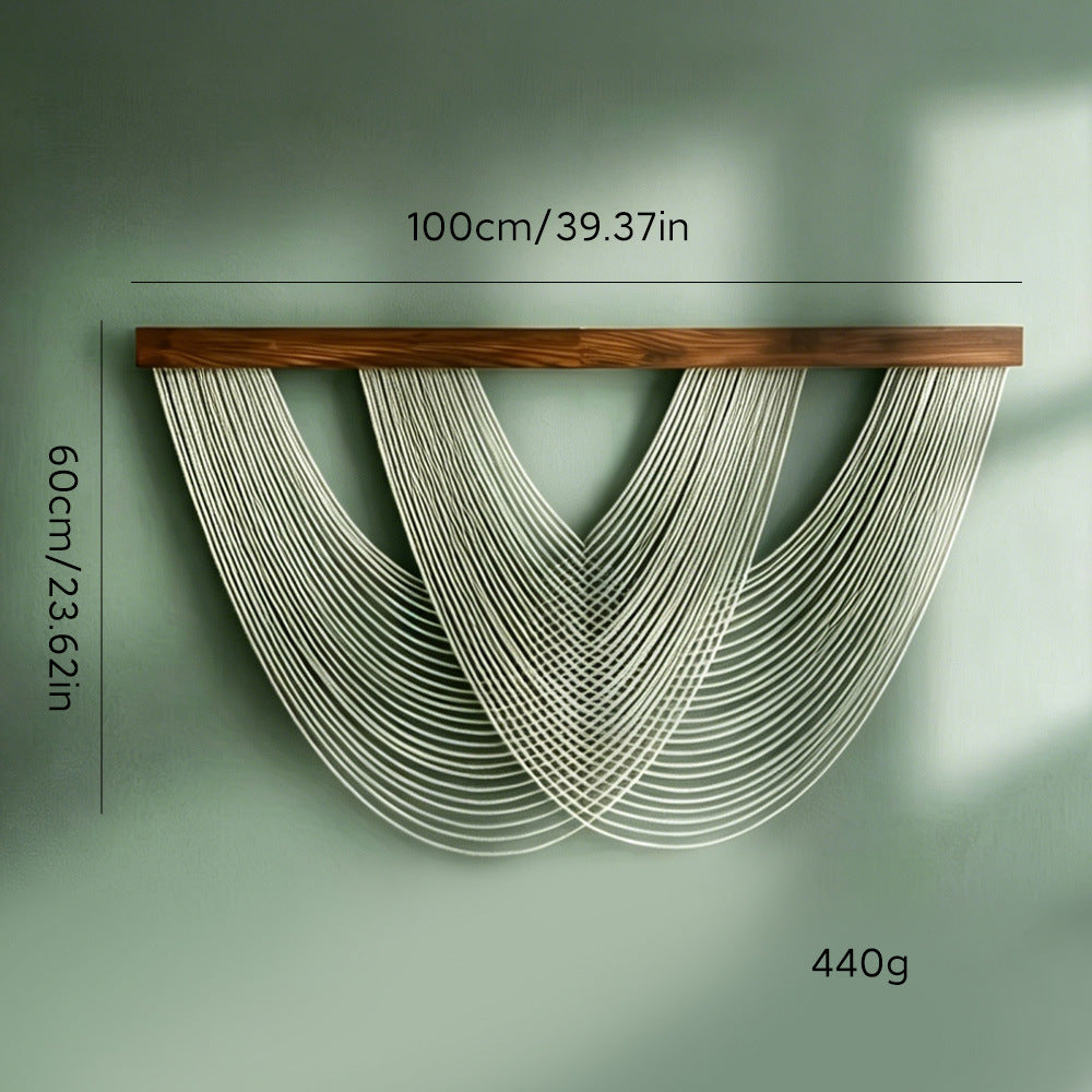 Hand-Woven Cotton Rope Tapestry Wall Decor