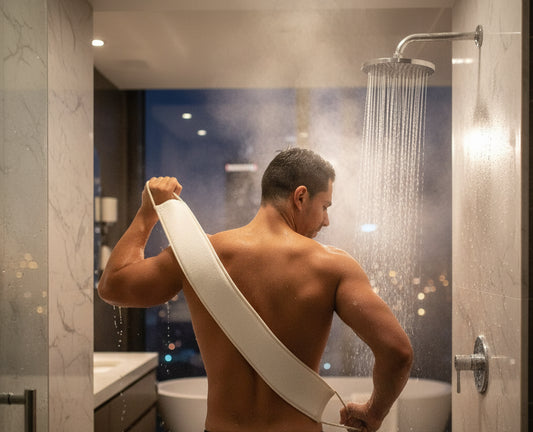 Dluxe Ave. Soft Shower Back Exfoliator and Body Scrubber Brush