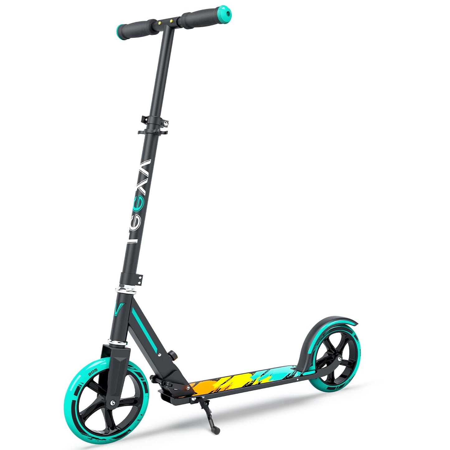 Dluxe Ave. Scooter for Kids 6-12 & Adults, Adjustable Height Foldable Aluminum, Frame Holds Up to 220lbs