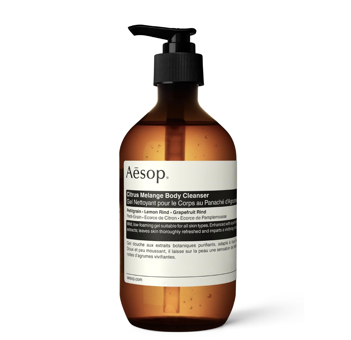 Dluxe Ave. Aesop Citrus Melange Body Cleanser | Gentle Low-Foaming Gel Cleanser For Skin | Citrus Aroma with Botanical Extracts | 16.9 oz