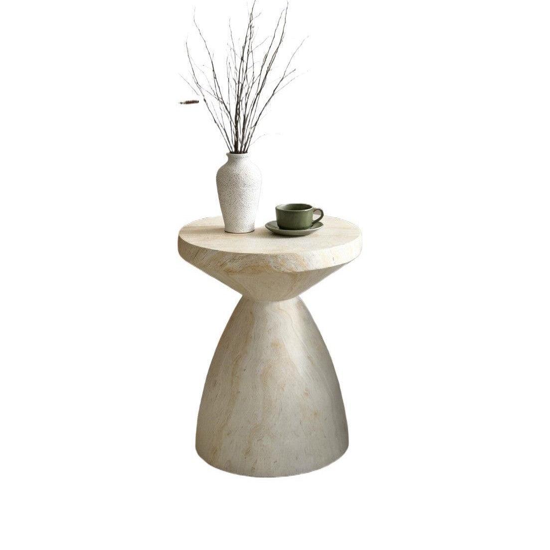 Artistic Rubber Wood Side Table